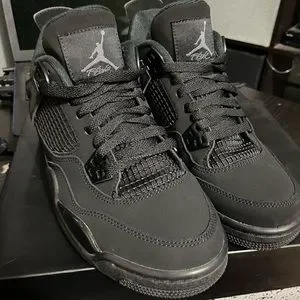 Jordan black cat size gs NO INSOLE